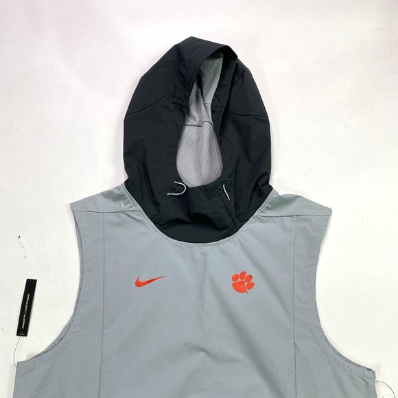 Clemson sleeveless hoodie Clearance